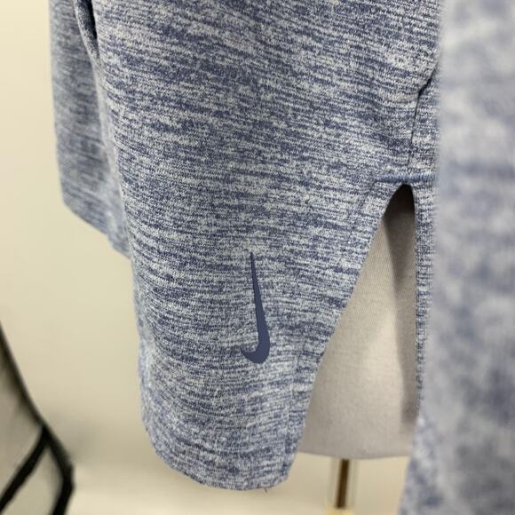 Nike Sweatshirt Womens S Small Shark Dri Fit Lightweight Cropped Spacedye Hoodie - Picture 5 of 13